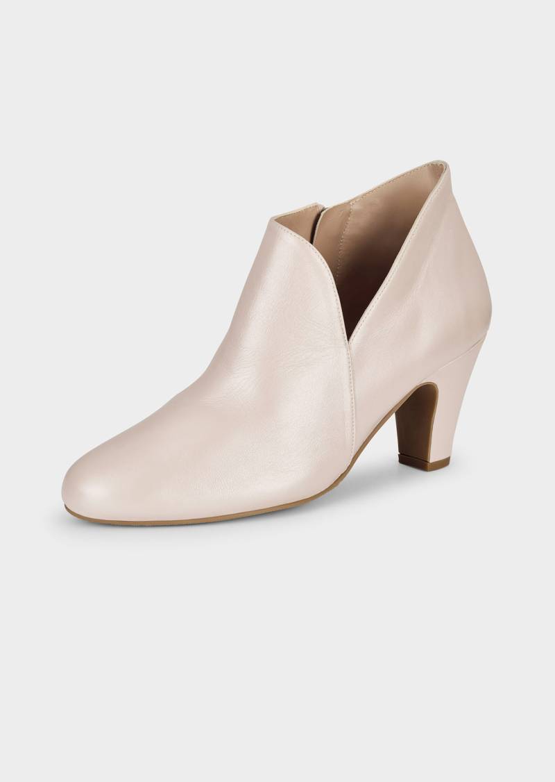 Feminine Stiefeletten mit Absatz - beige - Gr. 39 von Goldner Fashion von Goldner Fashion