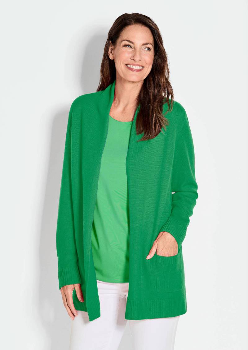 Strickjacke aus Merinowolle - grün - Gr. 42 von Goldner Fashion von Goldner Fashion