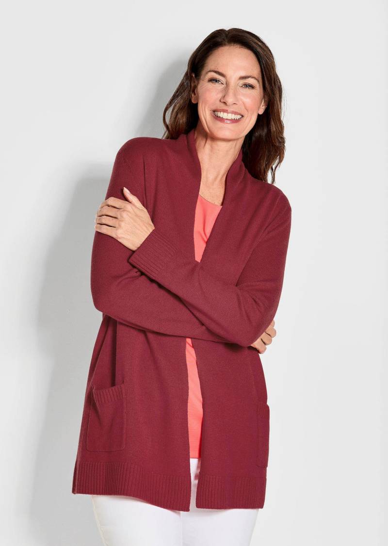 Strickjacke aus Merinowolle - rot - Gr. 25 von Goldner Fashion von Goldner Fashion