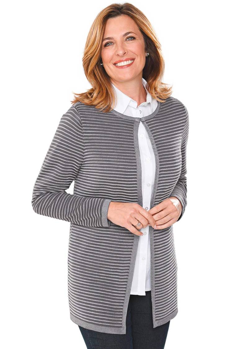 Strickjacke - grau - Gr. 40 von Goldner Fashion von Goldner Fashion