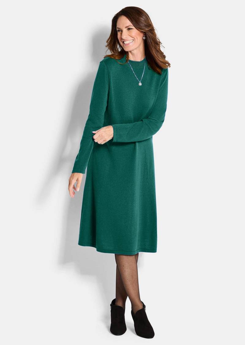 Strickkleid in femininer A-Linie - dunkelgrün - Gr. 54 von Goldner Fashion von Goldner Fashion