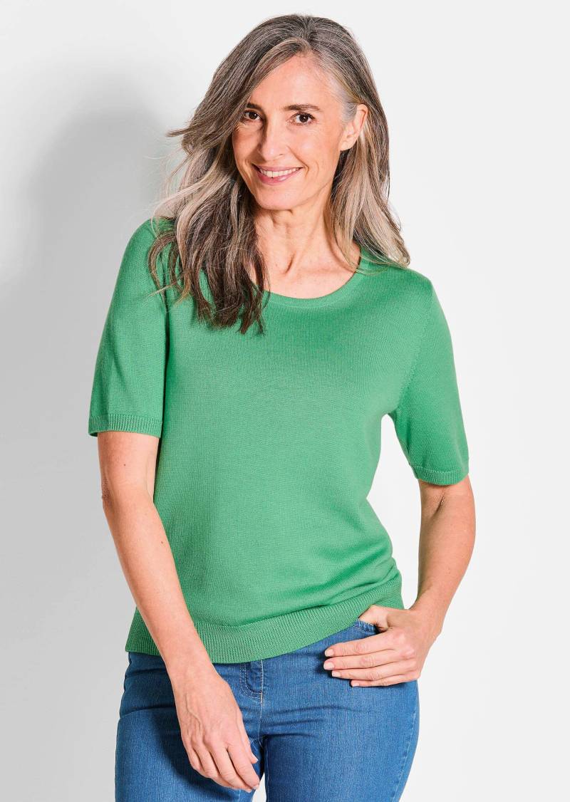 Strickpullover aus reiner Merinowolle - grün - Gr. 46 von Goldner Fashion von Goldner Fashion