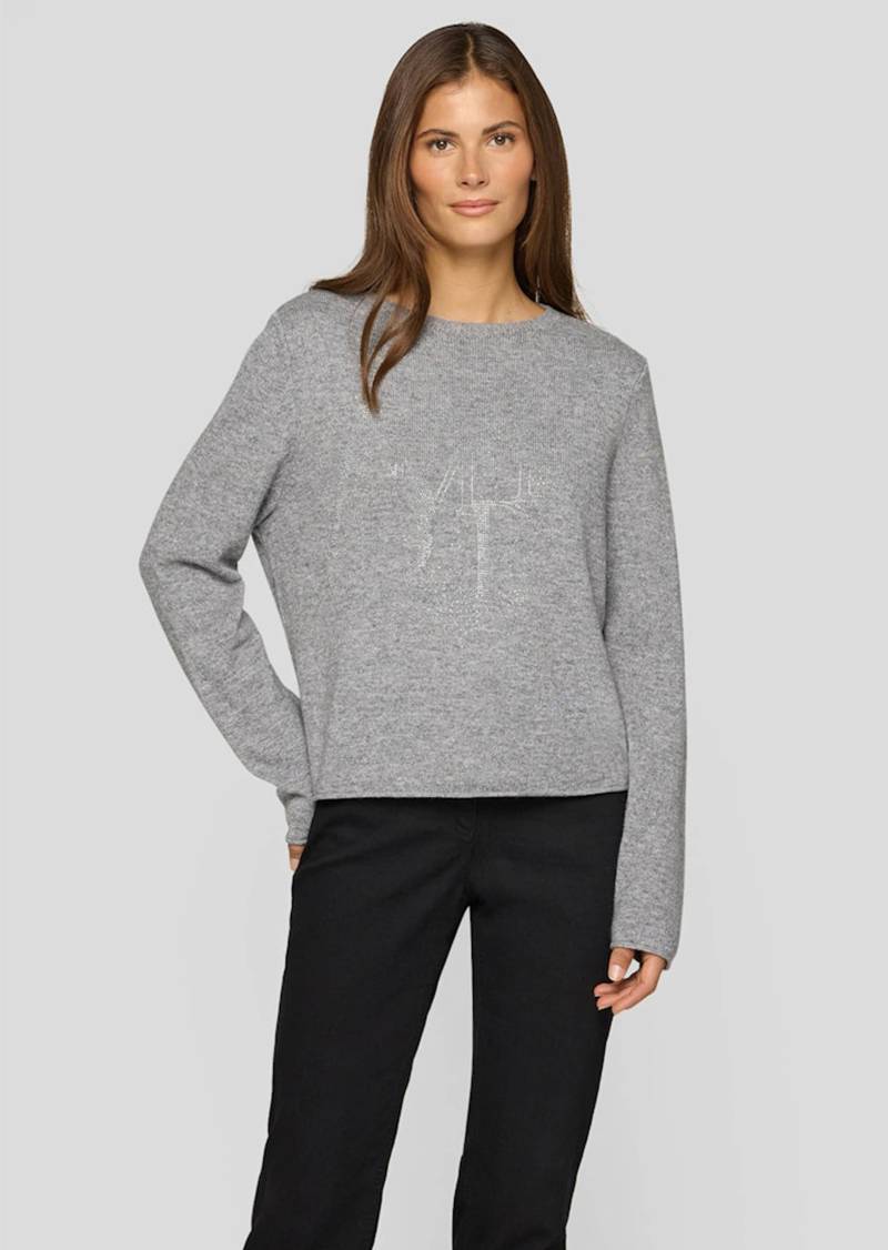 Strickpullover mit Wolle und Modal - grau / melange - Gr. 38 von Goldner Fashion von Goldner Fashion