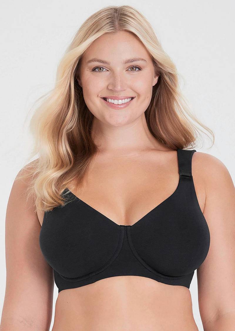 T-Shirt-BH mit Bio-Baumwolle - schwarz - Gr. 100 B von Goldner Fashion von Goldner Fashion