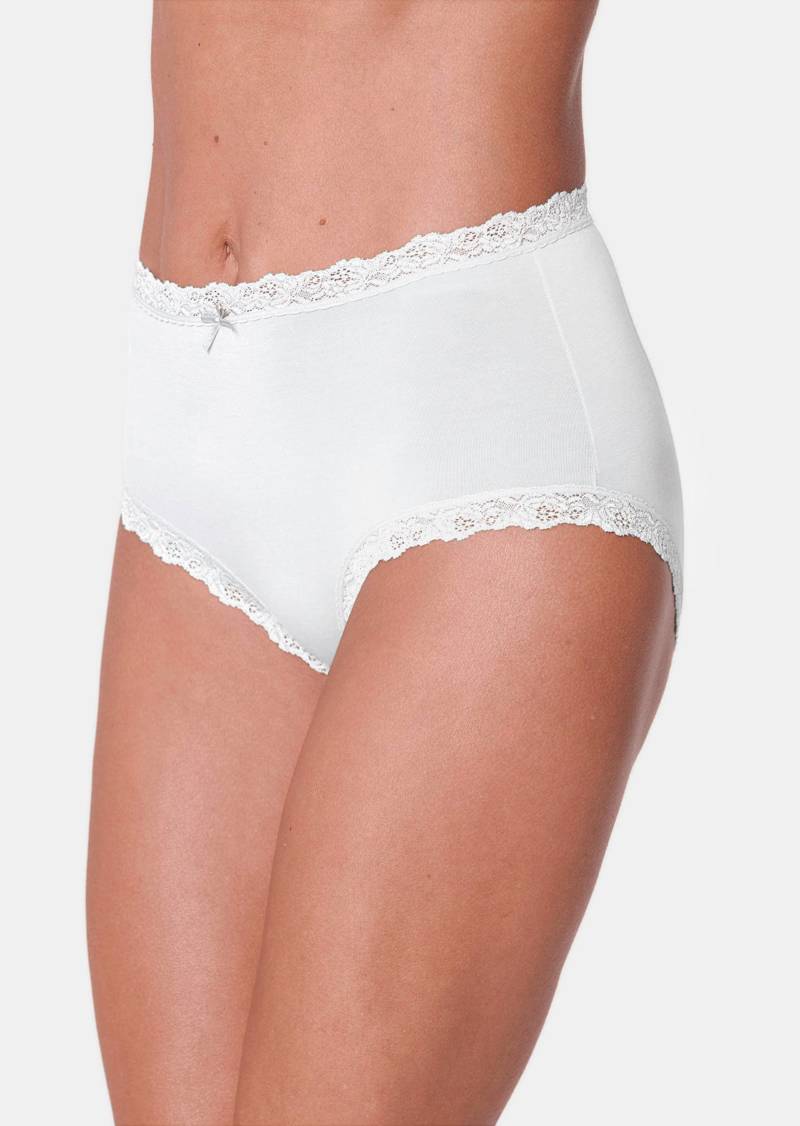 Taillenslip im 3er-Pack - weiß - Gr. 40 von Goldner Fashion von Goldner Fashion