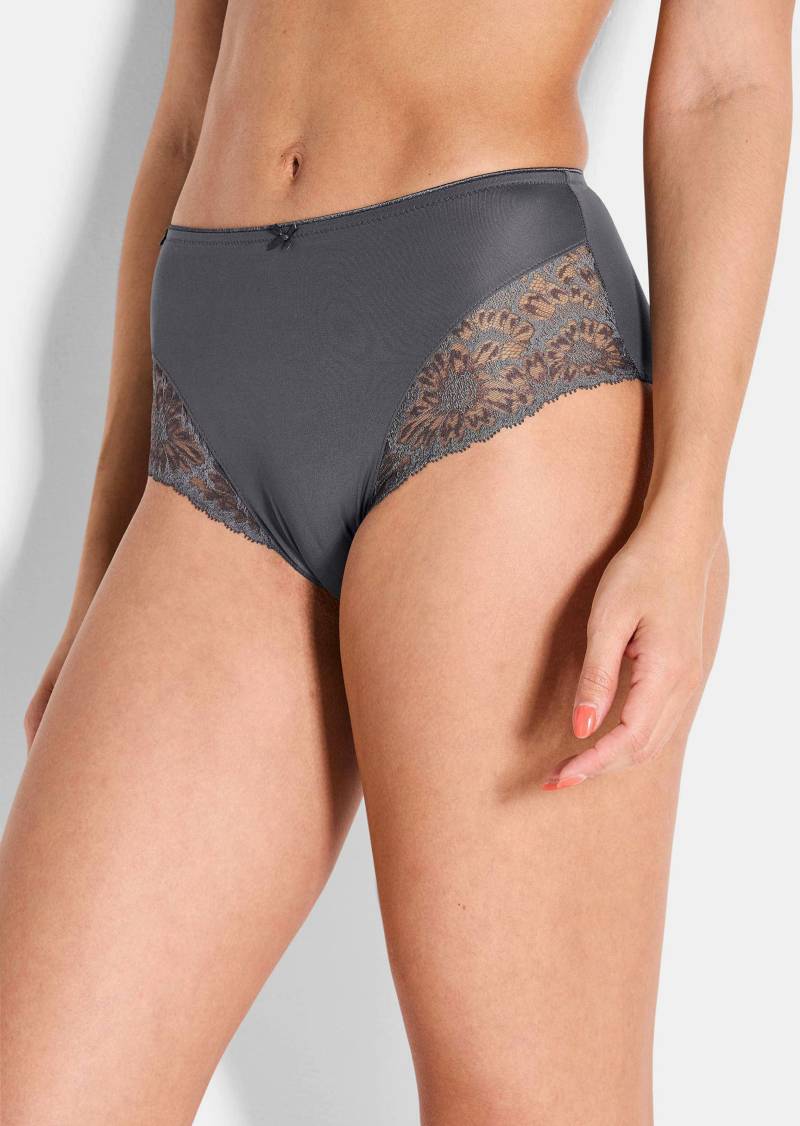 Taillenslip mit Spitze - anthrazit - Gr. 52 von Goldner Fashion von Goldner Fashion