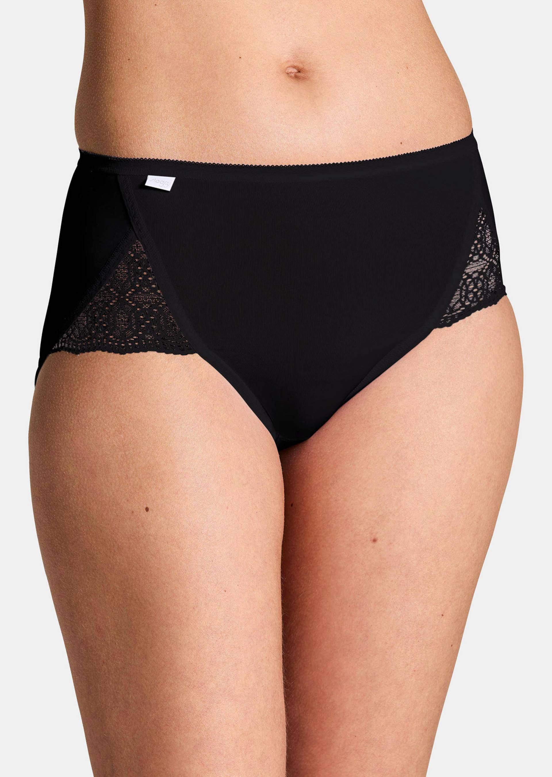 Taillenslip mit Spitze im 2er-Pack - schwarz - Gr. 42 von Goldner Fashion Taillenslip mit Spitze im 2er-Pack - schwarz - Gr. 42 von Goldner Fashion von Goldner Fashion
