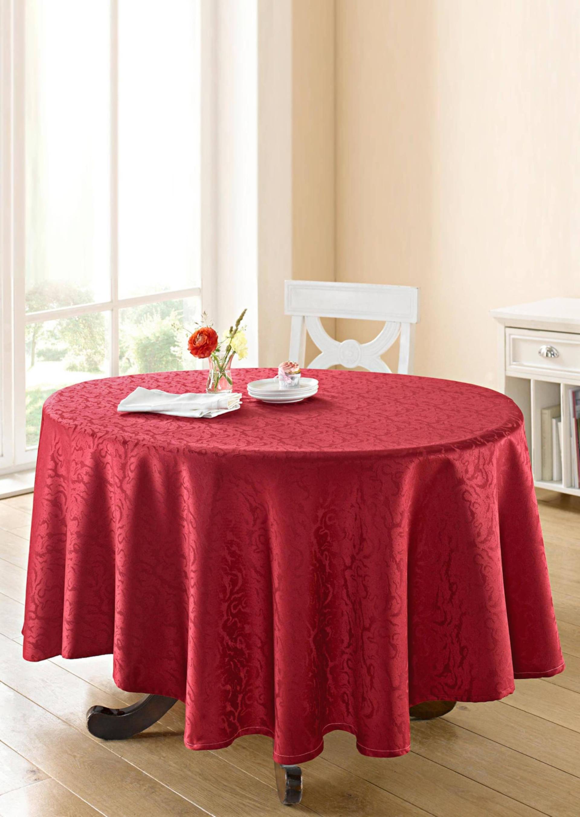 Tischdecke - bordeaux - Gr. 110 x 160 cm von Goldner Fashion von Goldner Fashion