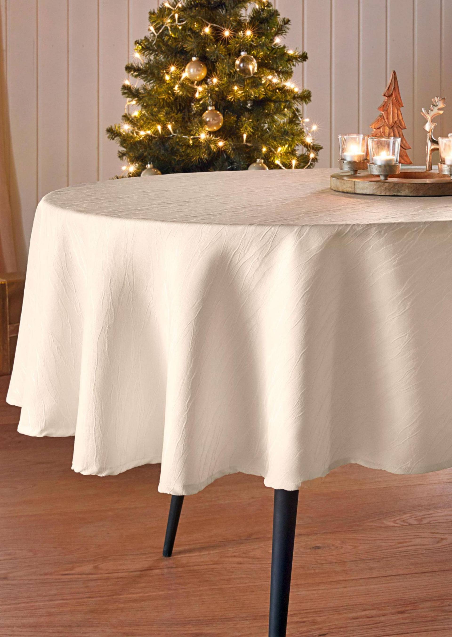 Tischdecke - cremeweiß - Gr. 130 x 160 cm von Goldner Fashion von Goldner Fashion