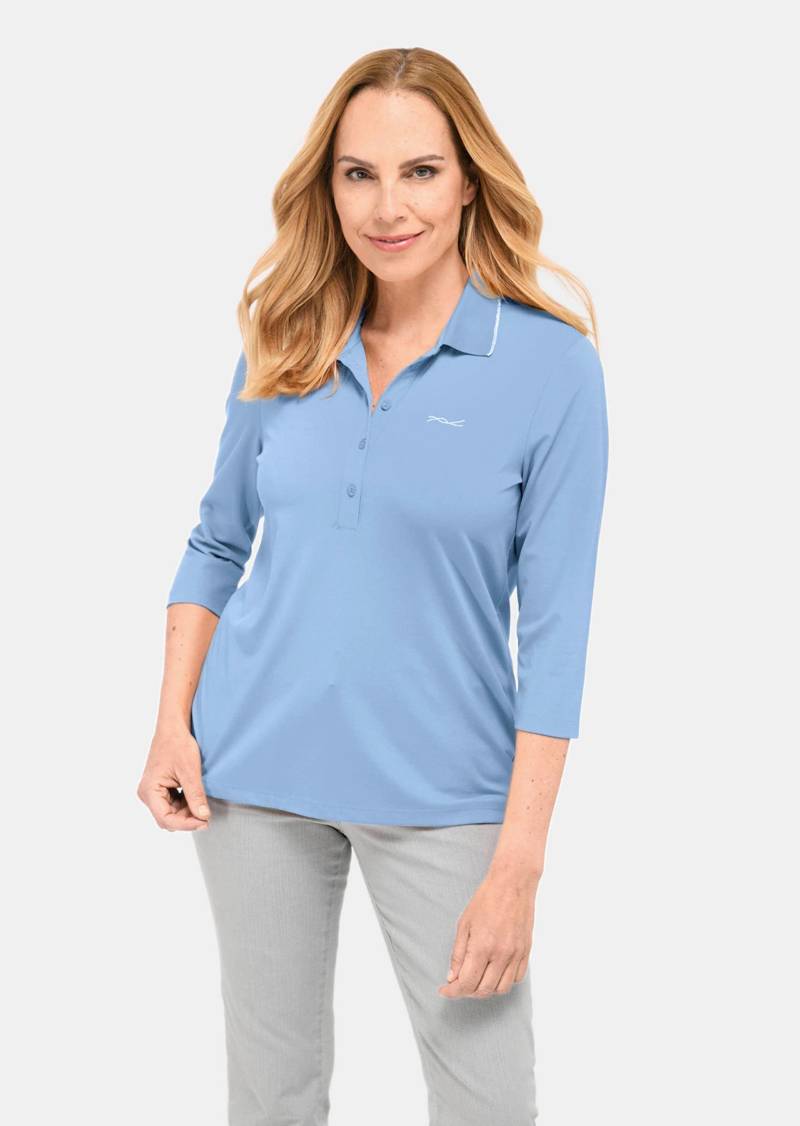 Trageangenehmes Poloshirt aus hochwertiger Micro-Modal Qualität - hellblau - Gr. 22 von Goldner Fashion von Goldner Fashion