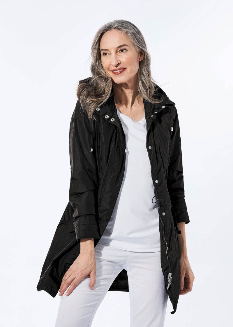 Trendiger leichter Regen Parka aus funktionalem Material - schwarz - Gr. 21 von Goldner Fashion von Goldner Fashion