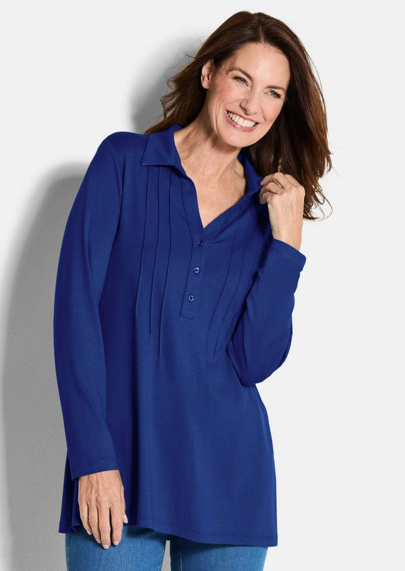 Tunika aus Viskose-Jersey - royalblau - Gr. 38 von Goldner Fashion von Goldner Fashion