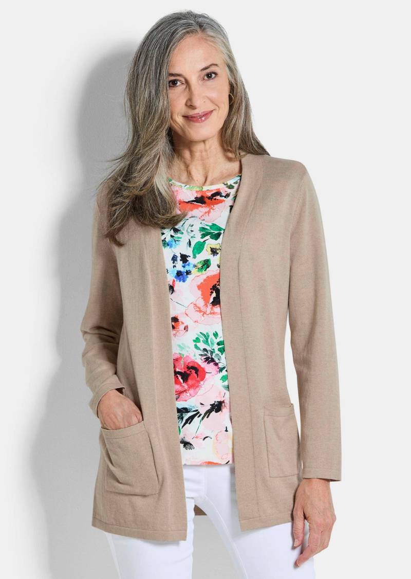 Verschlussloser Cardigan aus COTTAMIRA - beige - Gr. 21 von Goldner Fashion von Goldner Fashion