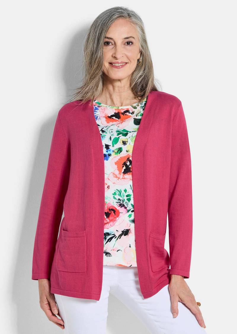 Verschlussloser Cardigan aus COTTAMIRA - koralle - Gr. 20 von Goldner Fashion von Goldner Fashion