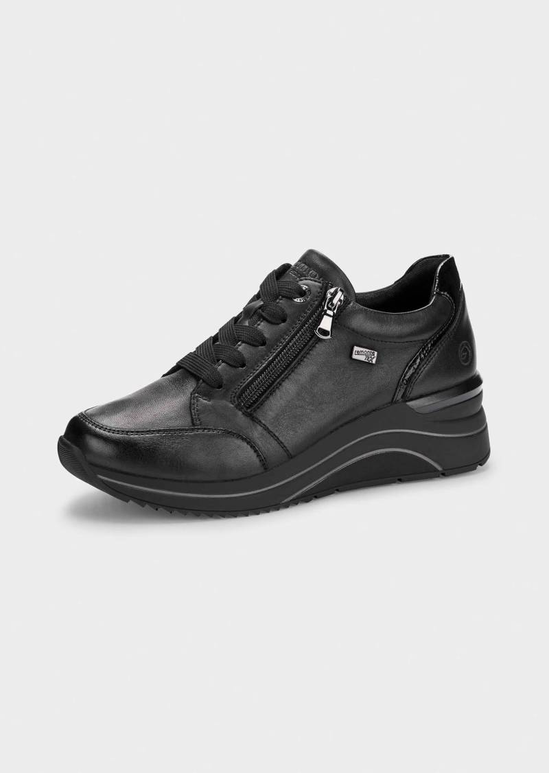 Wasserabweisender Sneaker aus Glattleder - schwarz - Gr. 37 von Goldner Fashion von Goldner Fashion