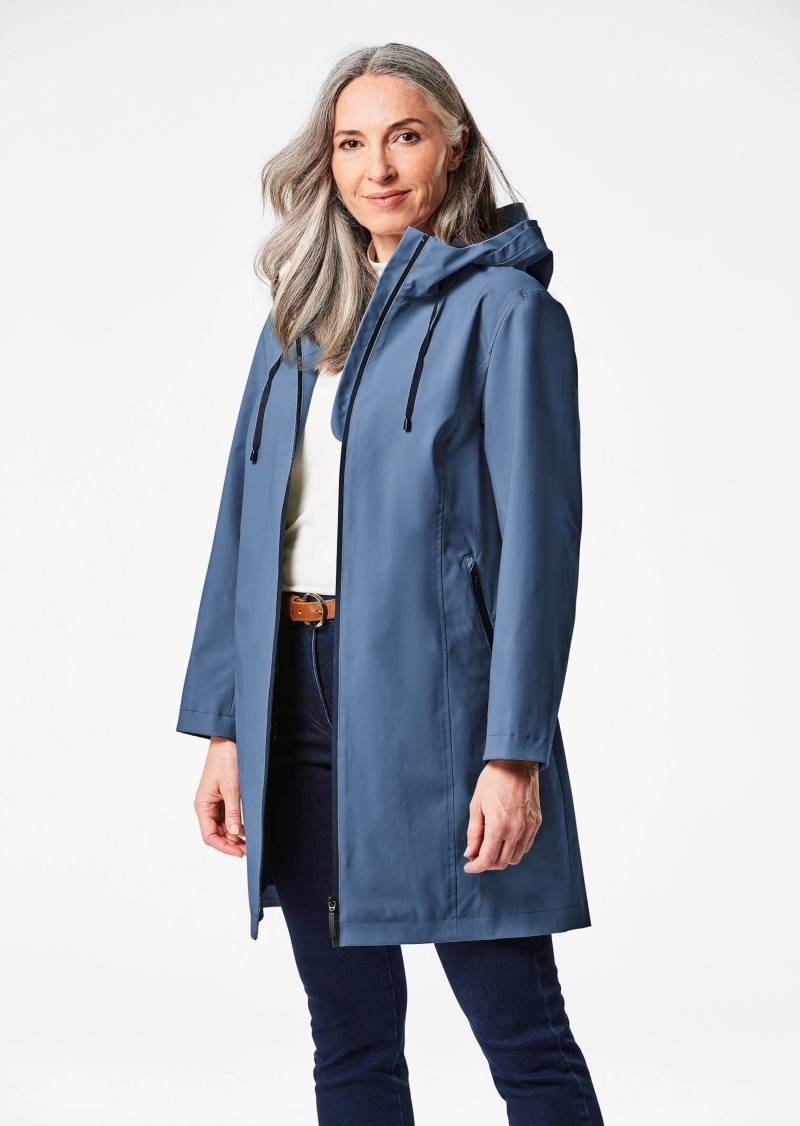 Wasserdichte Funktionsjacke mit Reflektoren - rauchblau - Gr. 50 von Goldner Fashion von Goldner Fashion