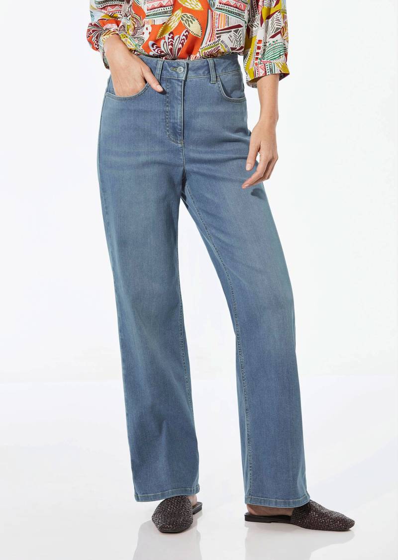 Weite Jeans VERA aus Stretch-Denim - hellblau - Gr. 48 von Goldner Fashion von Goldner Fashion