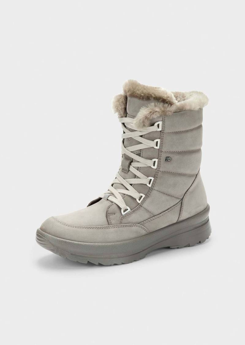 Winterstiefel mit Lammfell-Futter - stein - Gr. 36 von Goldner Fashion von Goldner Fashion