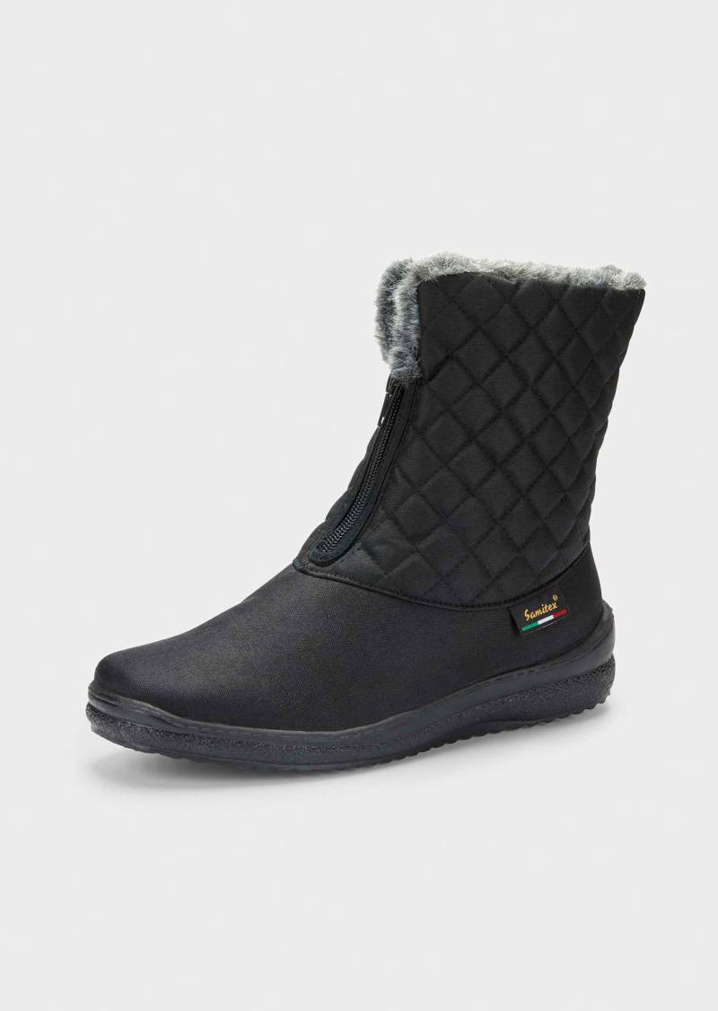 Winterstiefel mit Rautenstepp - schwarz - Gr. 41 von Goldner Fashion von Goldner Fashion