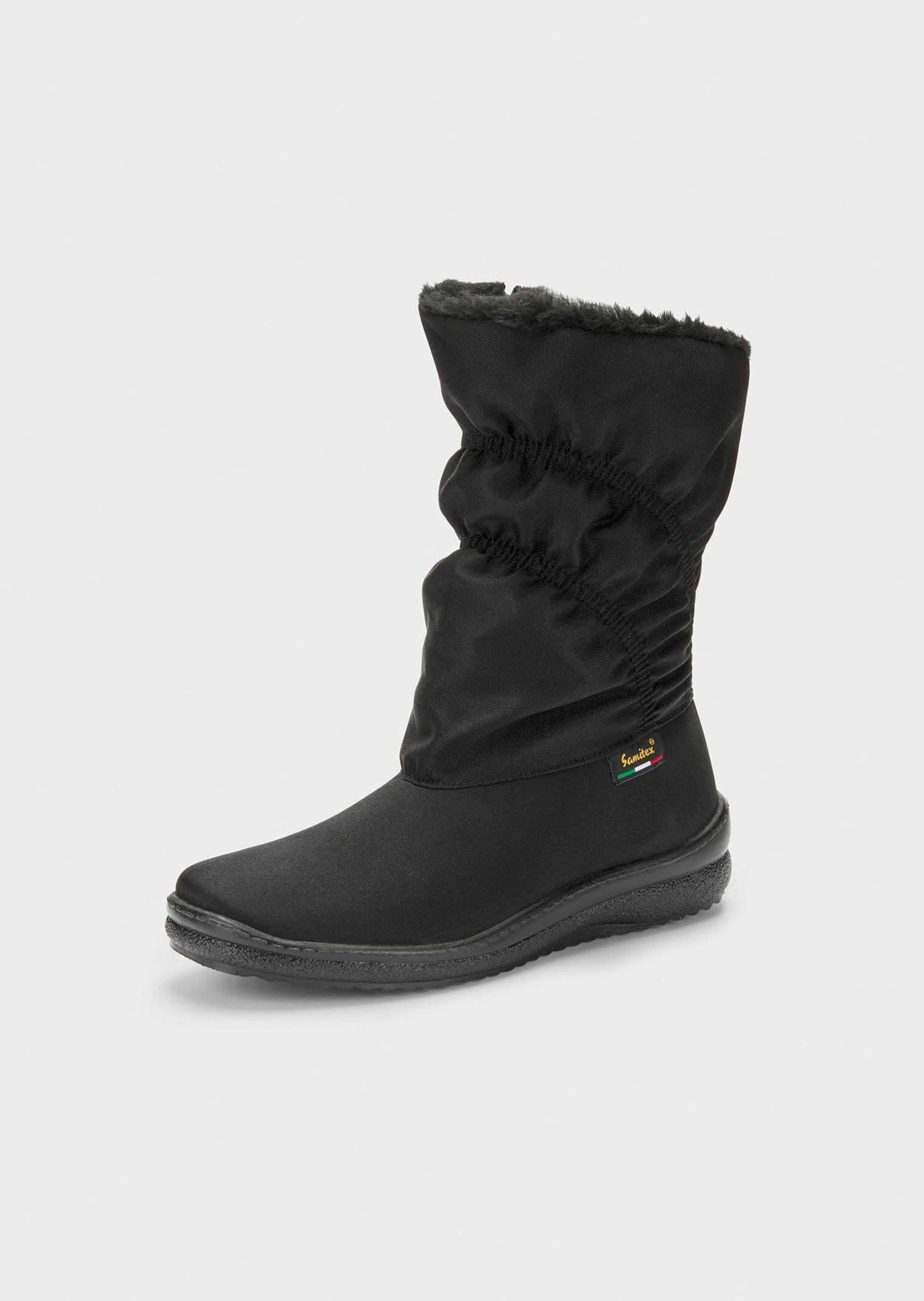 Gefütterte Winterstiefel mit Reißverschluss - schwarz - Gr. 40 von Goldner Fashion von Goldner Fashion