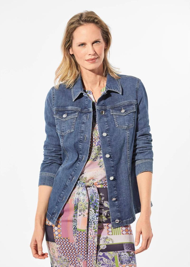 Zeitlose Jeansjacke mit tollen Details - blau - Gr. 40 von Goldner Fashion von Goldner Fashion