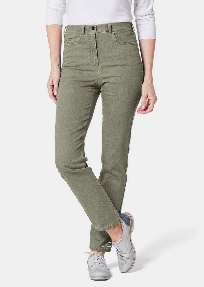 GOLDNER Bequeme Jeans Kurzgröße: Bequeme High-Stretch-Jeanshose von Goldner