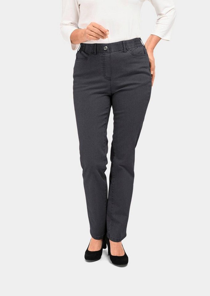 GOLDNER Bequeme Jeans Kurzgröße: Klassische Jeansschlupfhose MARTHA von Goldner