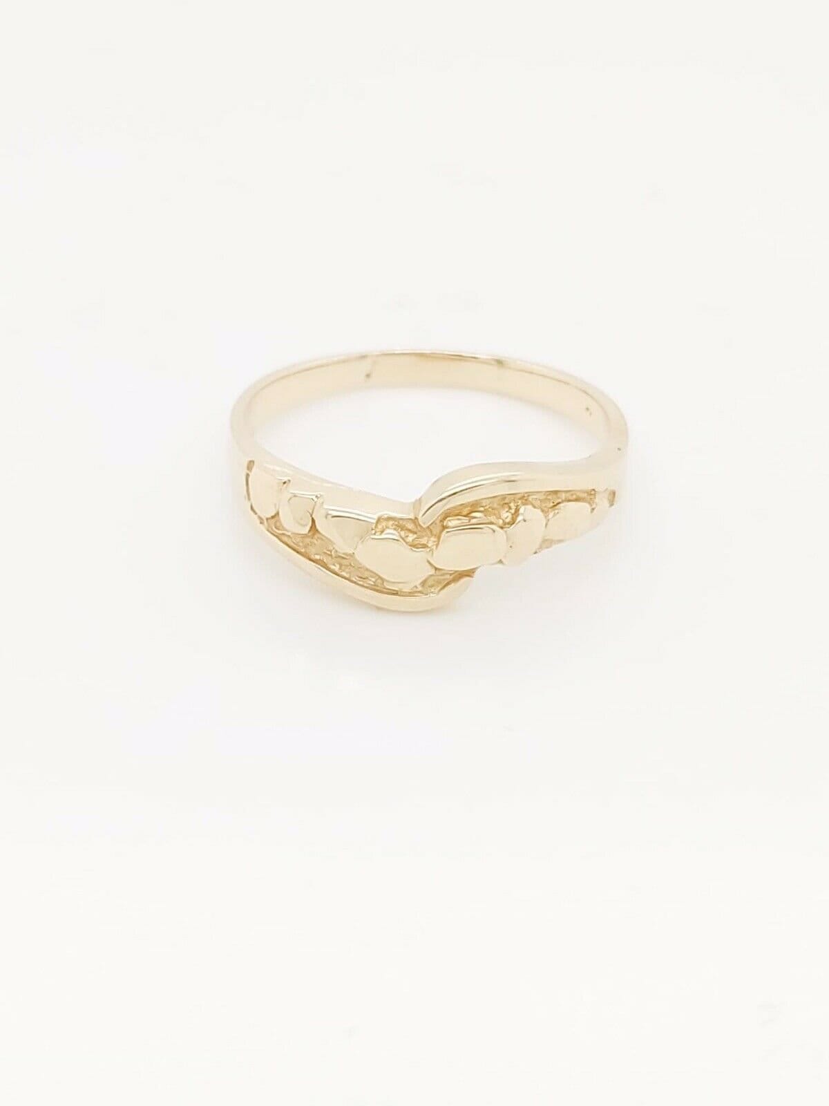 14K Gelbgold Nugget Ring von GoldofMilano