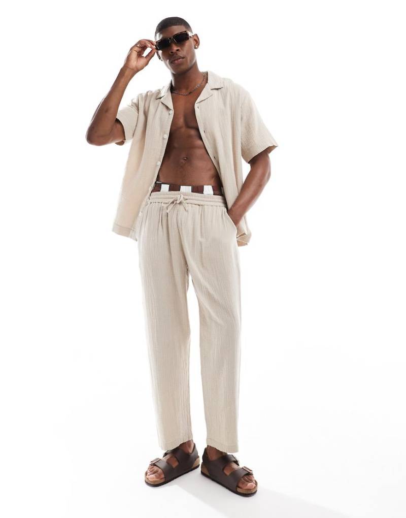 Goldsboro - Freizeit-Strandhose in Steinbeige-Neutral von Goldsboro