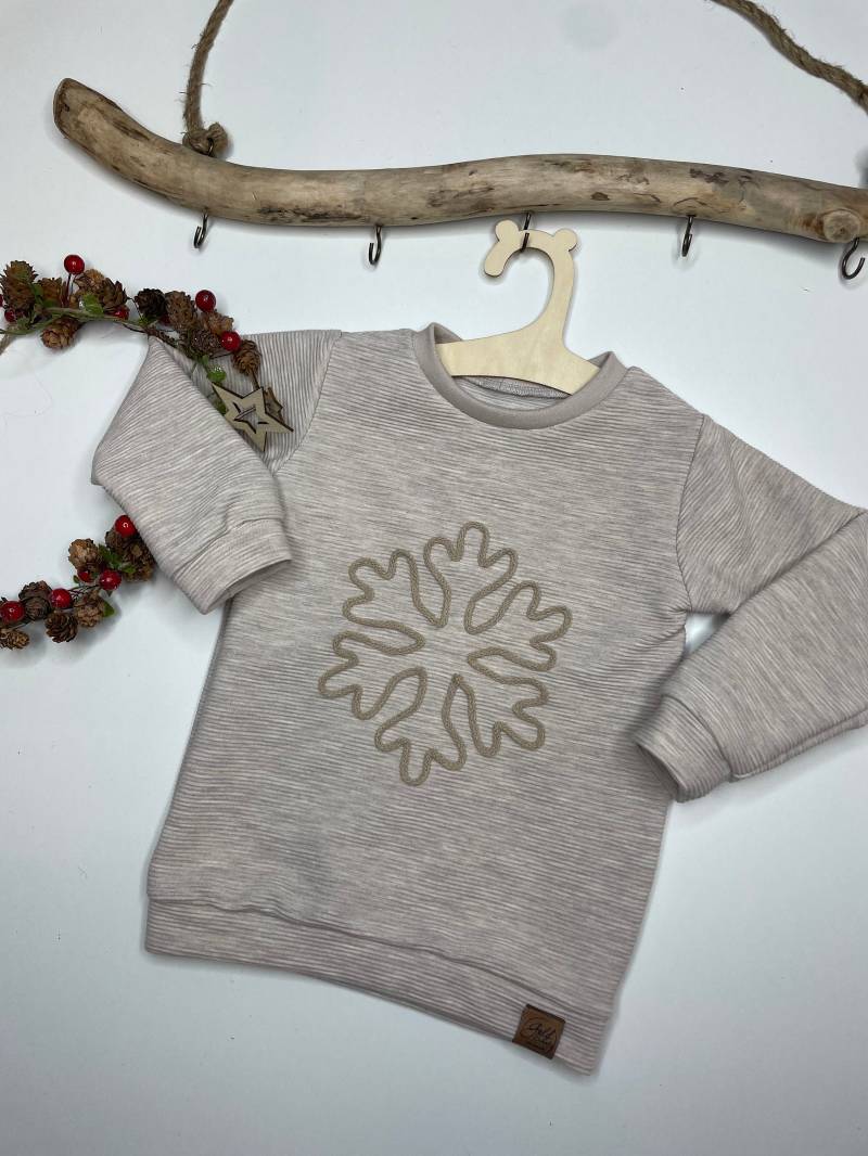 Pulli Kinder Schnee Schneeflocke Advent Winter von GoldschatzCaroMade