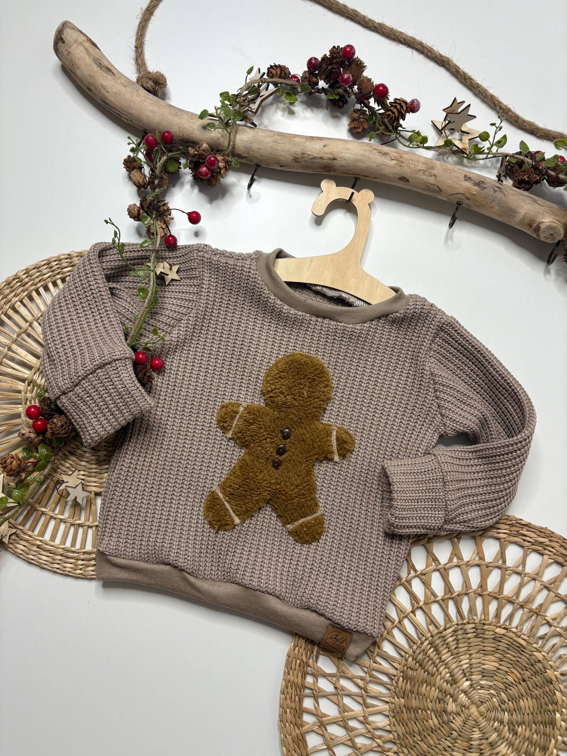 Weihnachten Weihnachtspulli Pulli Kinder Lebkuchen Avent von GoldschatzCaroMade