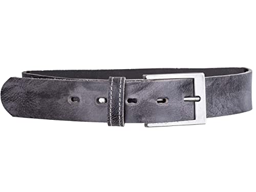 Goldschmidt Trachten Kindergürtel aus Leder | Echter Ledergürtel für Kinder | Made in Germany | (antik dunkelgrau, Gr 60) von Goldschmidt Trachten