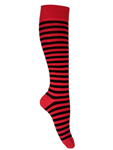 Goldschmidt Ringelstrümpfe | Klassische Ringelsocken für Erwachsene & Kinder | Hohe Qualität mit gekämmter Baumwolle (39/42, rot schwarz) von Goldschmidt