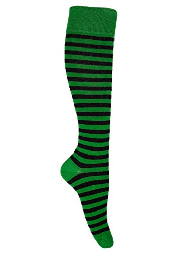 Goldschmidt Ringelstrümpfe | Klassische Ringelsocken für Erwachsene & Kinder | Hohe Qualität mit gekämmter Baumwolle (43/46, grün schwarz) von Goldschmidt