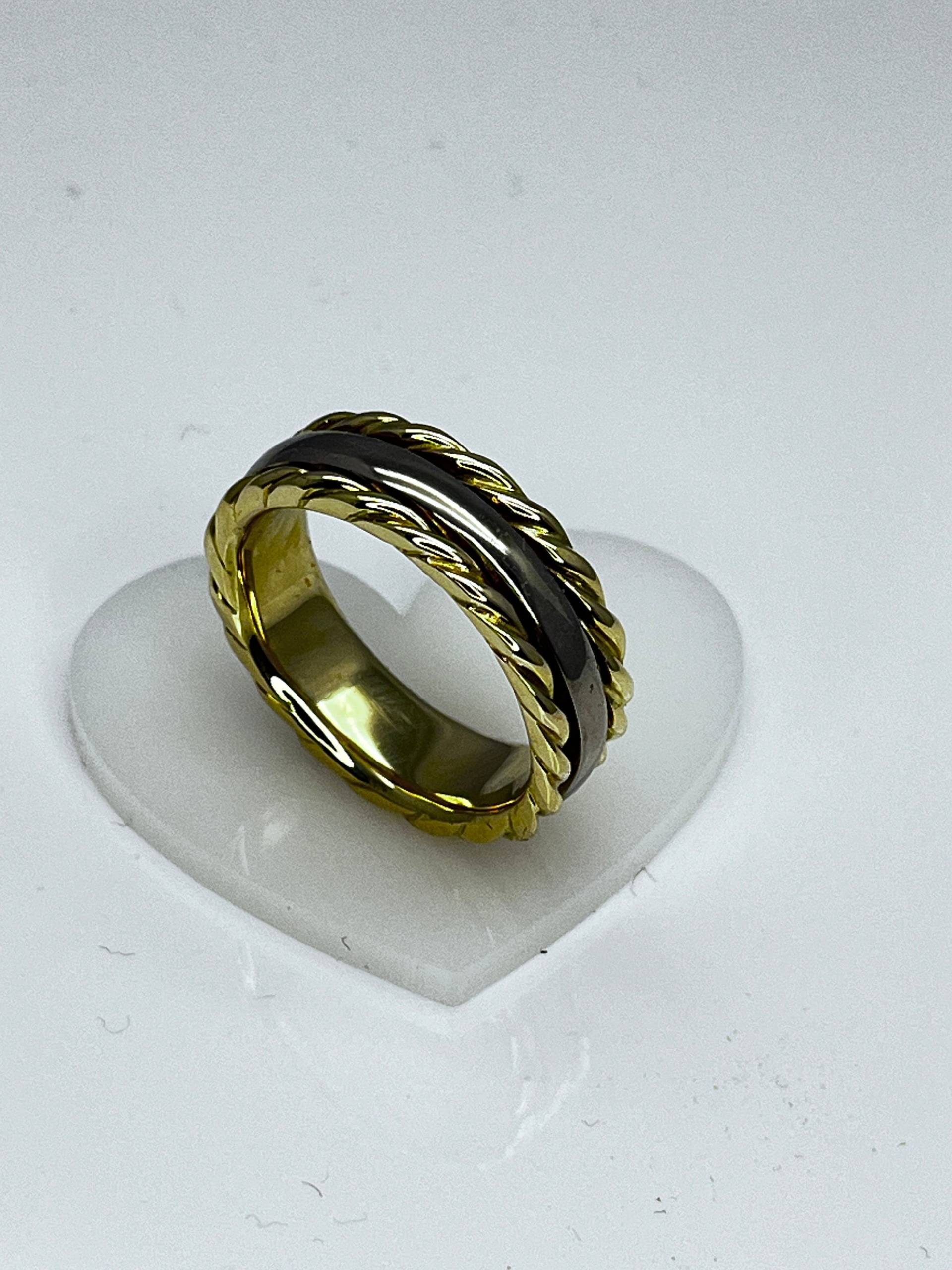 Gelbgold-Weissgold Ring Gelbgold-Weissgold Ring von GoldschmiedLila