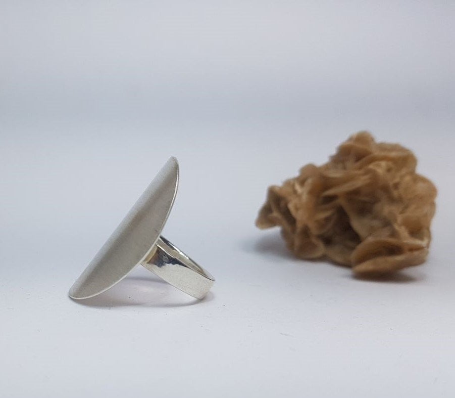 Großer, Gebürsteter Silberring "Batha" Großer, Gebürsteter Silberring "Batha" von GoldschmiedeARTelier