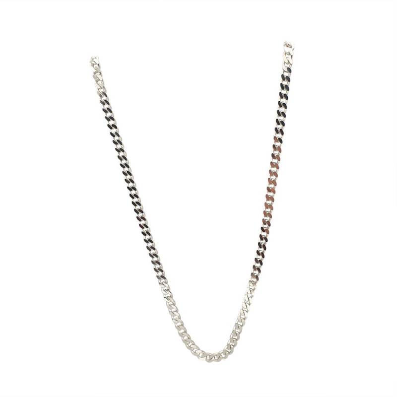 Mittelstarke Flachpanzer - Halskette in Sterlingsilber Mittelstarke Flachpanzer - Halskette in Sterlingsilber von GoldschmiedeBeste