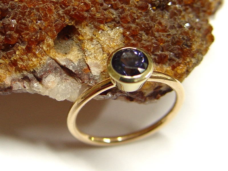 Goldring Mit Iolith - Wassersaphir von GoldschmiedeDunder