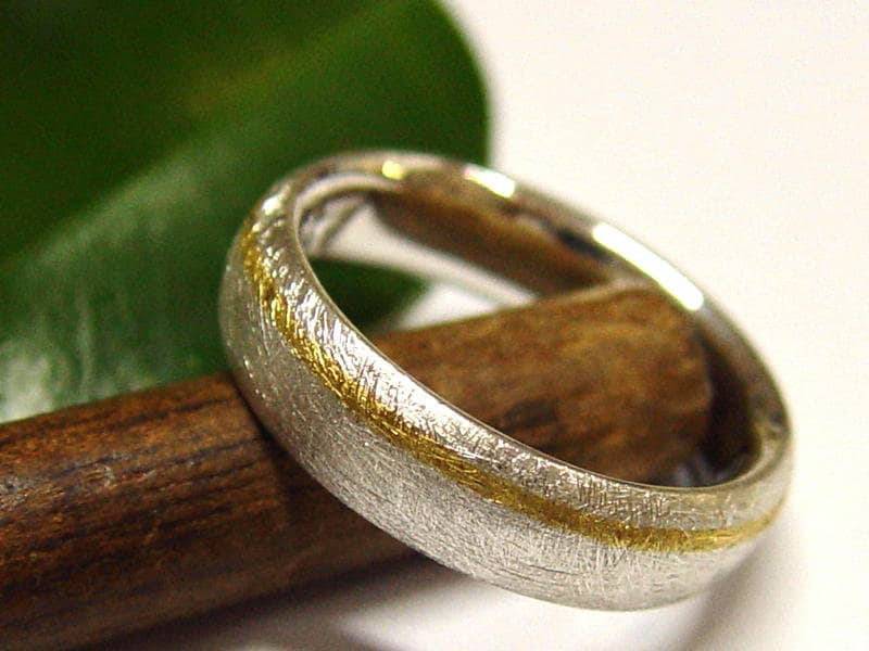 Trauring/Freundschaftsring in Silber Und Gold von GoldschmiedeDunder
