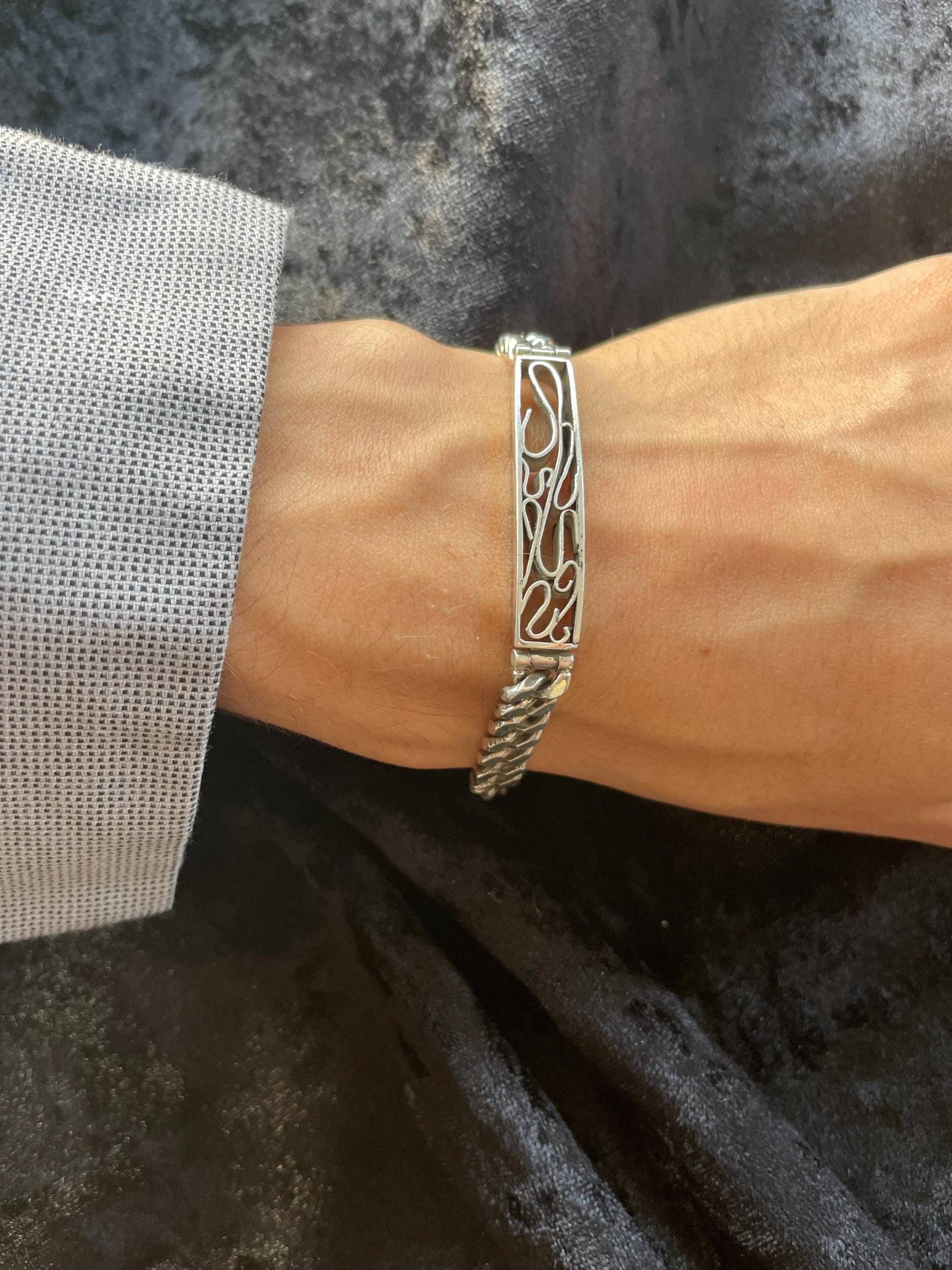 Cuban-Link Armband Mit ... in 925Er Silber Cuban-Link Armband Mit ... in 925Er Silber von GoldschmiedeGeisler
