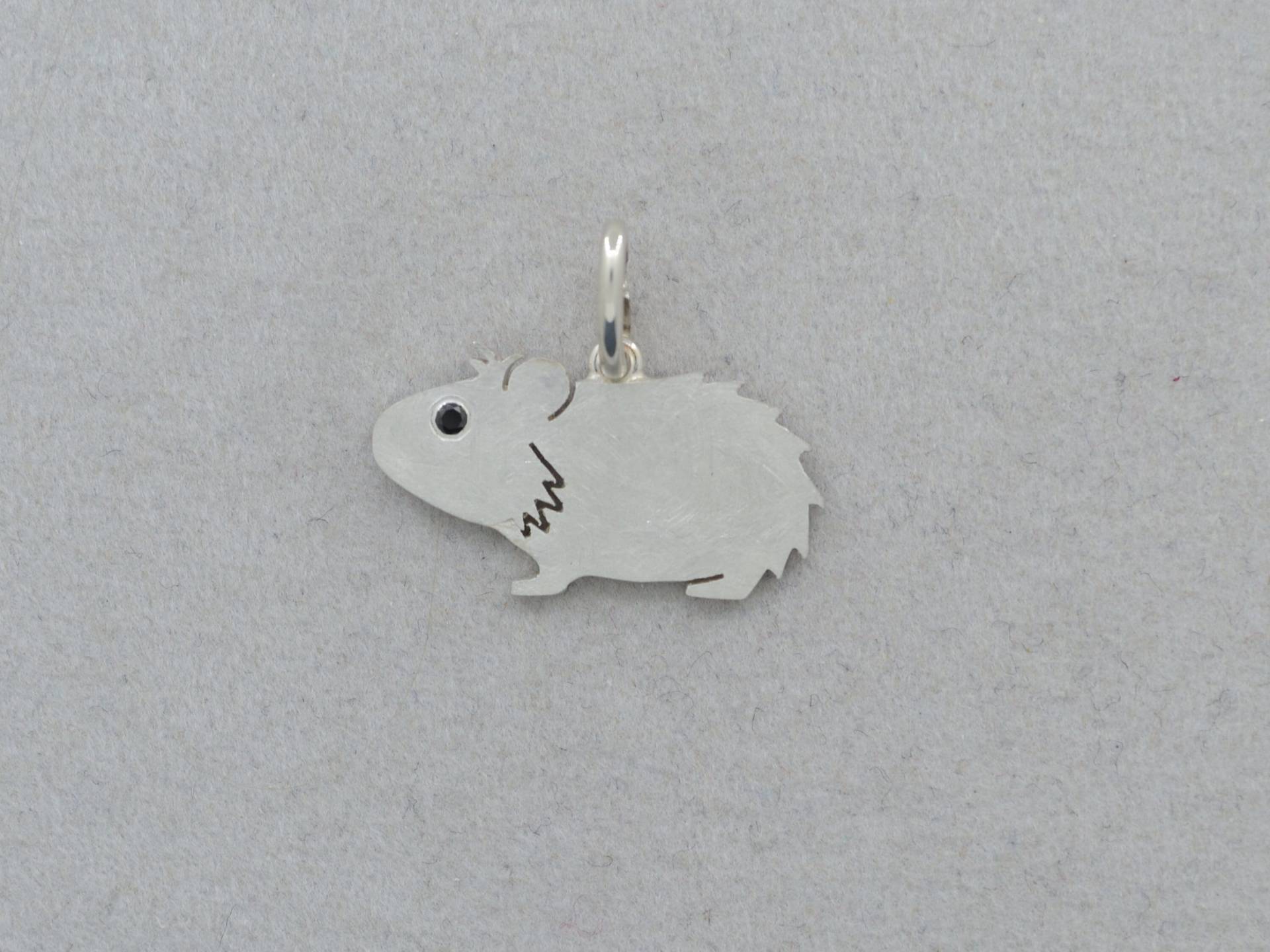 Meerschweinchen-Anhänger 925 -Winny-, Ca. 20mm von GoldschmiedeGrunwald
