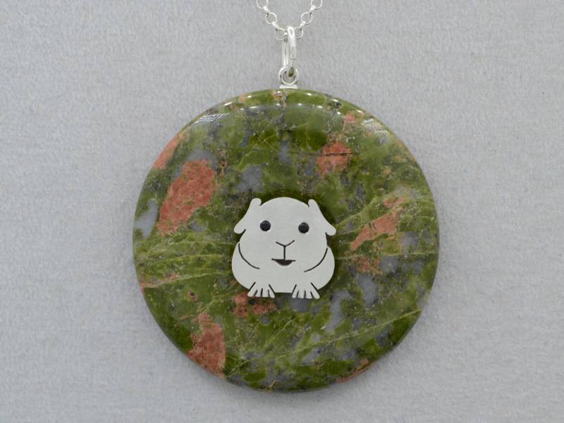 Meerschweinchen Donuthalter Aus 925 Silber -Pummelchen von GoldschmiedeGrunwald