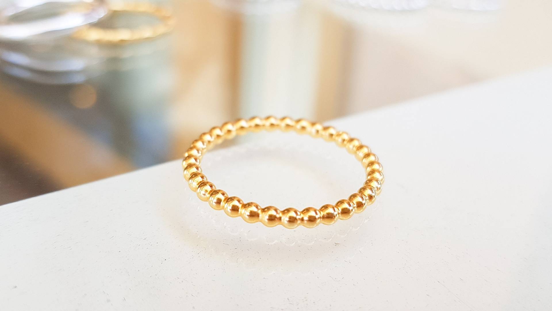 Zarter Zusteckring Aus 925Er Sterlingsilber Mit Goldplattierung Goldring Stackring Vergoldet Stapelring Zarter Zusteckring Aus 925Er Sterlingsilber Mit Goldplattierung Goldring Stackring Vergoldet Stapelring von GoldschmiedeJosefine