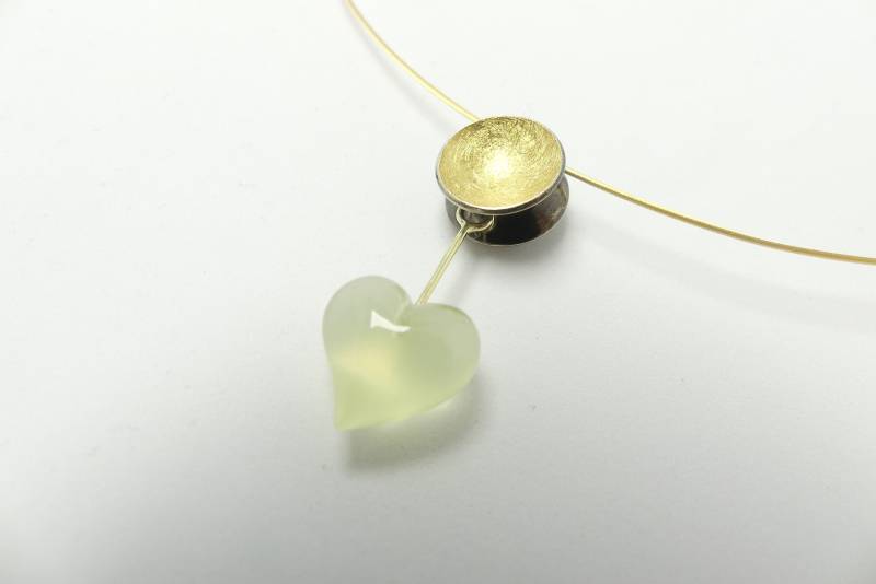 Lemonquarz Herz-Anhänger Lemonquarz Herz-Anhänger von GoldschmiedeLippmann