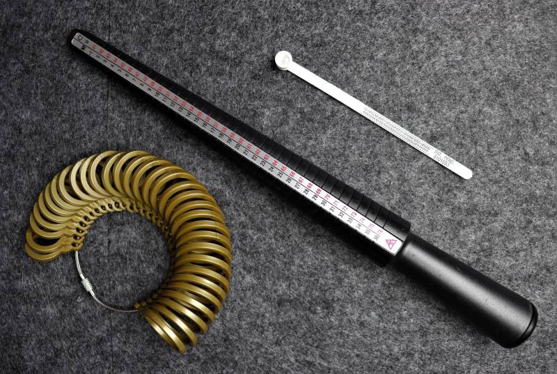 Ringmaß, Ringmaß Set, Ringgrößenmesser, Multisizer, Ringmaßband, Ringgrößen Ermitteln, Ringgröße Messen, Trauringe Eheringe Messen von GoldschmiedeScheffel