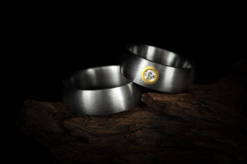 Tantal, Trauringe, Eheringe, Tantal Ringe Verlobungsringe, Tantalum, Trauringe Schwarz, Eheringe Schwarz von GoldschmiedeScheffel