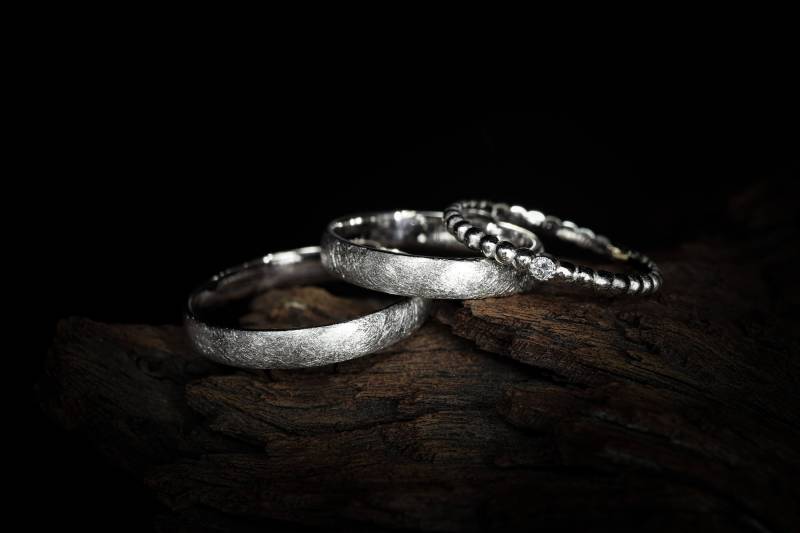 Trauringe, Eheringe, Stapelring Unsere "Saarlouiser Ringe" Aus 585 Weißgold, Trauringe Eheringe Weißgold von GoldschmiedeScheffel