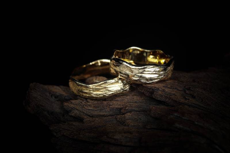 Trauringe/Eheringe Verlobungsringe Gold Goldringe Ringe 585Er Gold Mit Fantasie-Schwung von GoldschmiedeScheffel