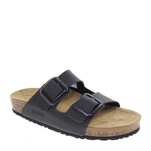 RAFTING GOLDSTAR GOLD STAR 39900Q Sandalen Bio Herren Kunstleder Schwarz Gummisohle, Schwarz , 42 EU von Goldstar