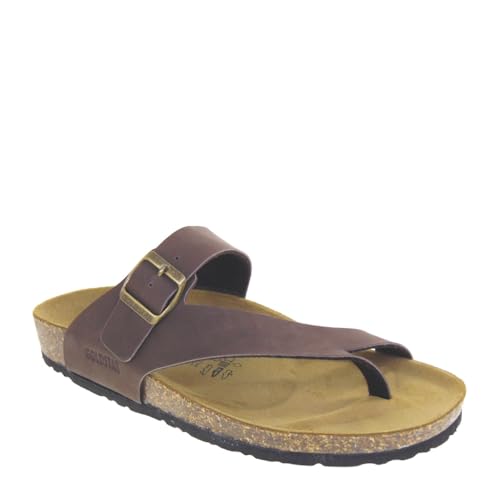 RAFTING GOLDSTAR GOLD STAR 9904 Flip-Flops Bio Herren Kunstleder Dunkelbraun Gummisohle, Dunkler Kopf, 40 EU von Goldstar